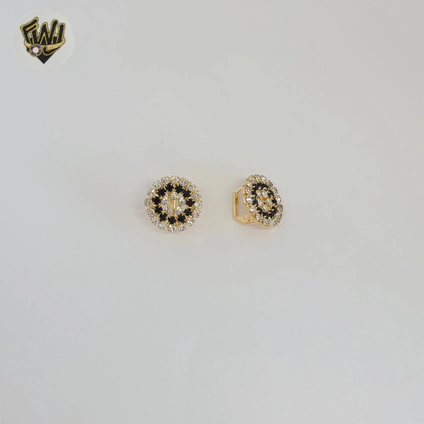 (1-1211-7) Gold Laminate - Zircon  Earrings - BGF