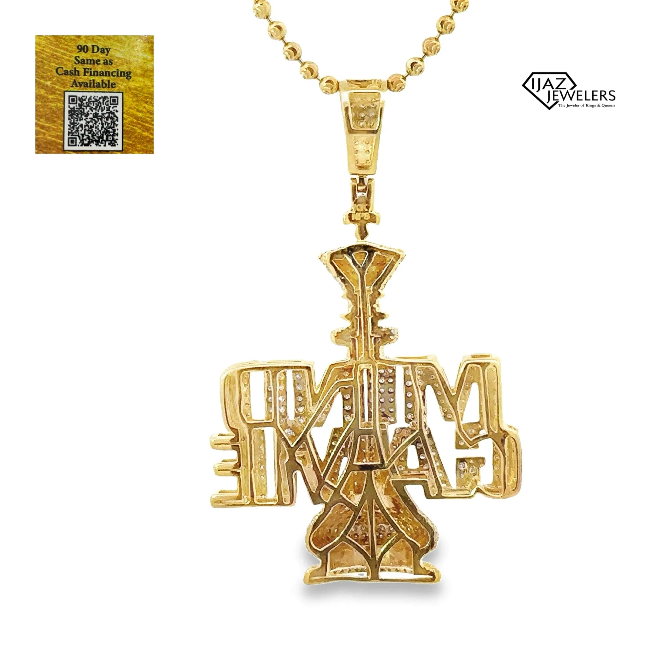 10K Gold 1.63 CTW Diamond Mind Game Charm