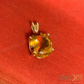 10k Gold Citrine Charm (SOLD)