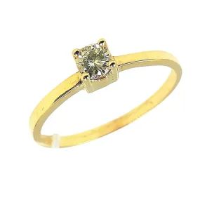 .20ct Diamond Engagement Ring 14K Yellow Gold