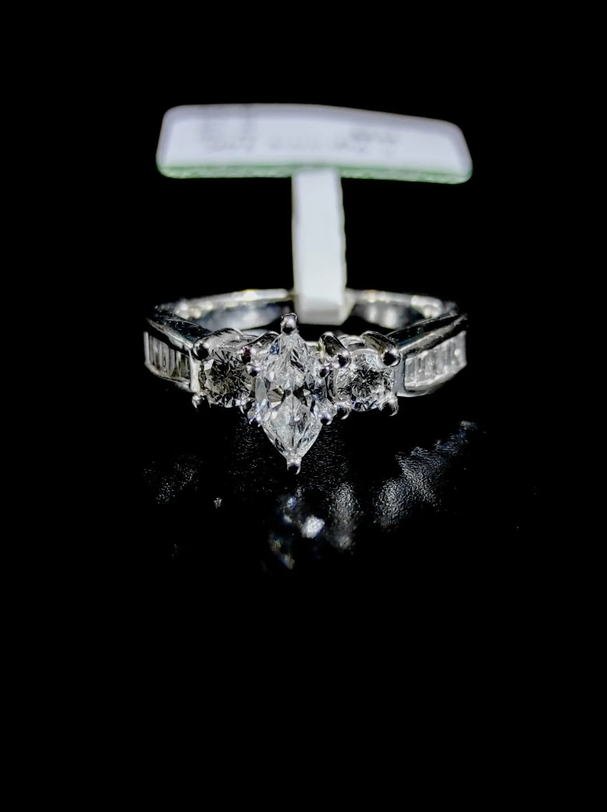 .50ctw Marquis Diamond Ring 14K White Gold