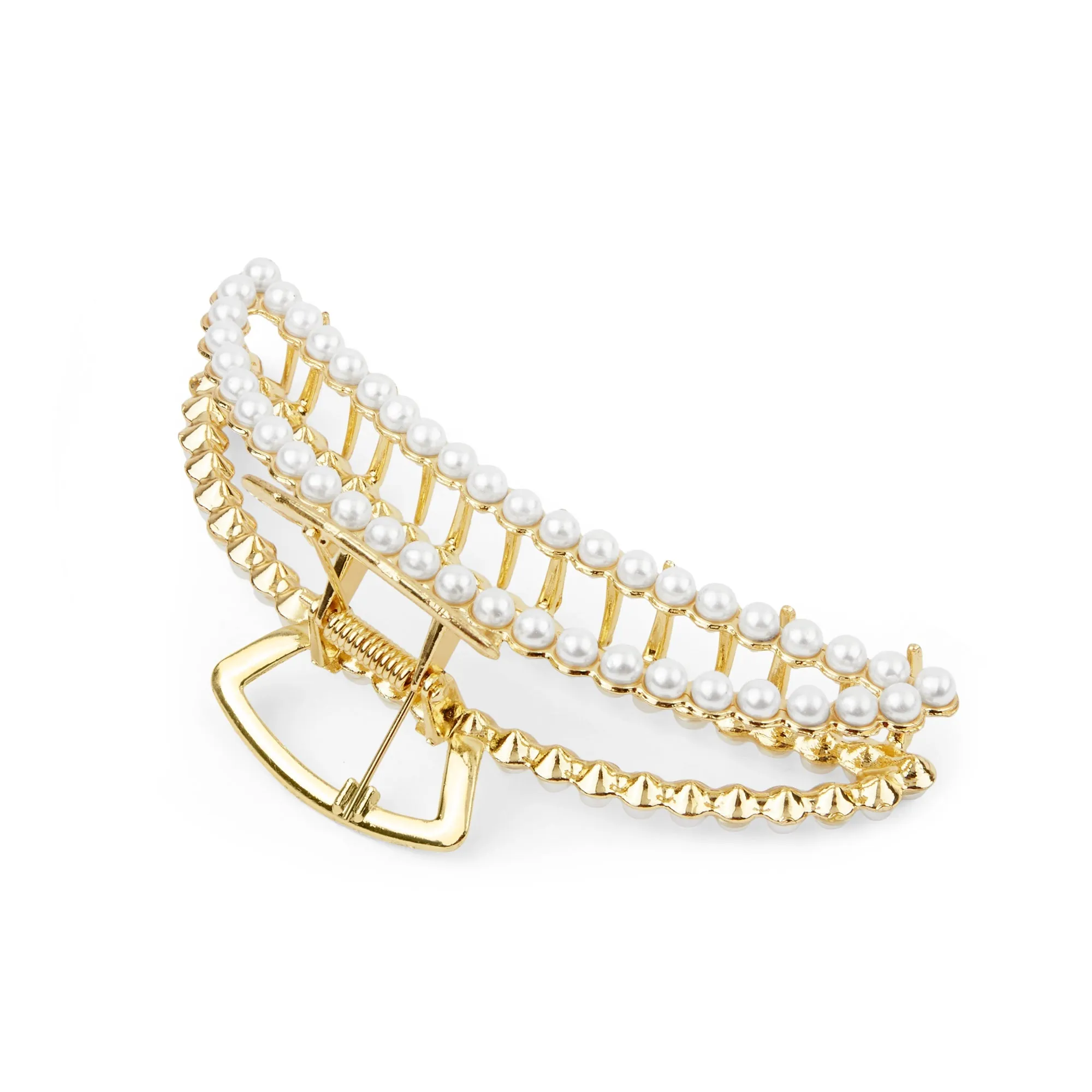 Accessorize London Large Pearl Claw Clip