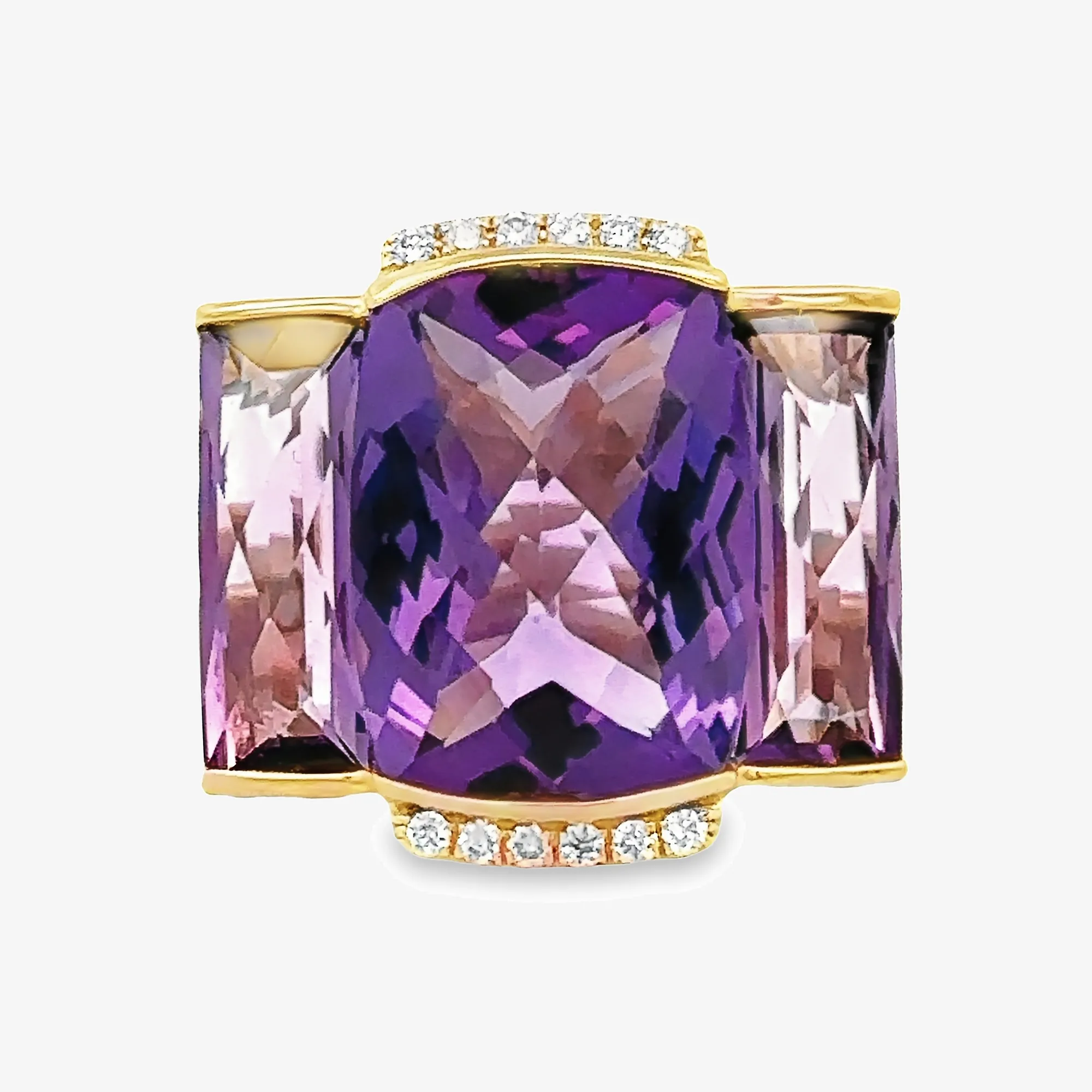 Amethyst Briolette Collection Ring