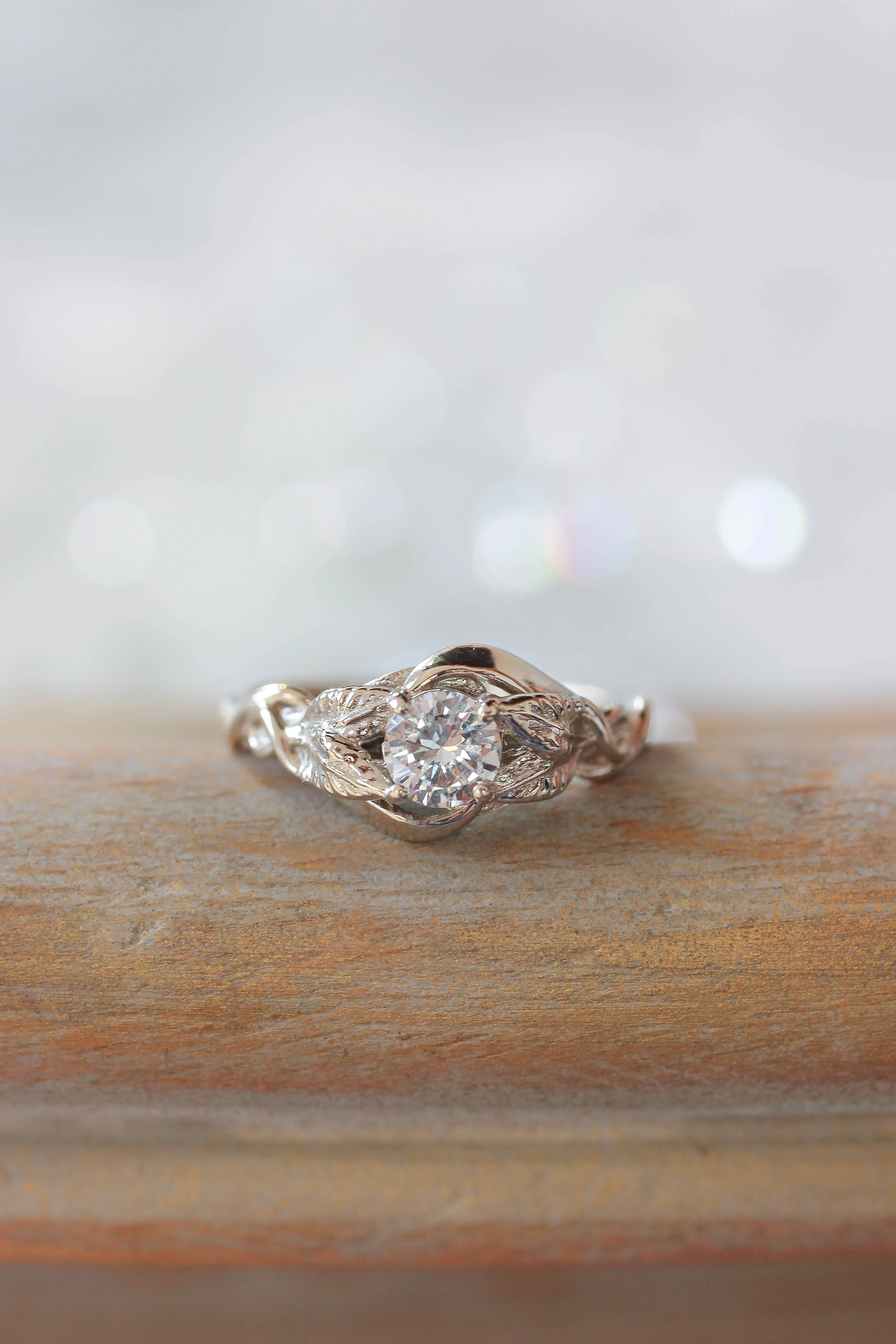 Azalea | custom engagement ring setting, round 5 mm