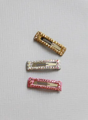 Bari Lynn Rectangle Swarovski Crystal Hair Clip