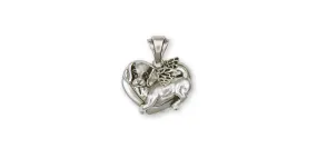 Beagle Angel Pendant Jewelry Sterling Silver Handmade Dog Pendant BG1-AP