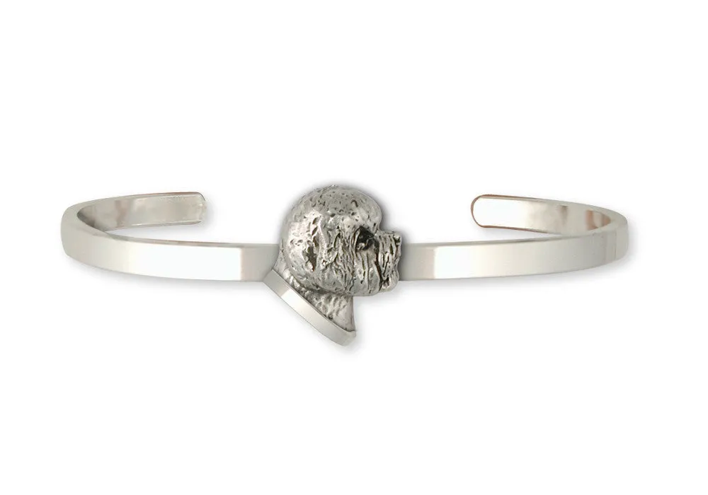 Bichon Frise Bracelet Jewelry Sterling Silver Handmade Dog Bracelet BF23-CB