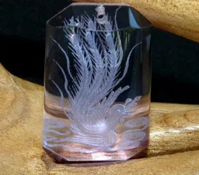 Blessed Phoenix Lavender Chinese Crystal Pendant (CP-250)