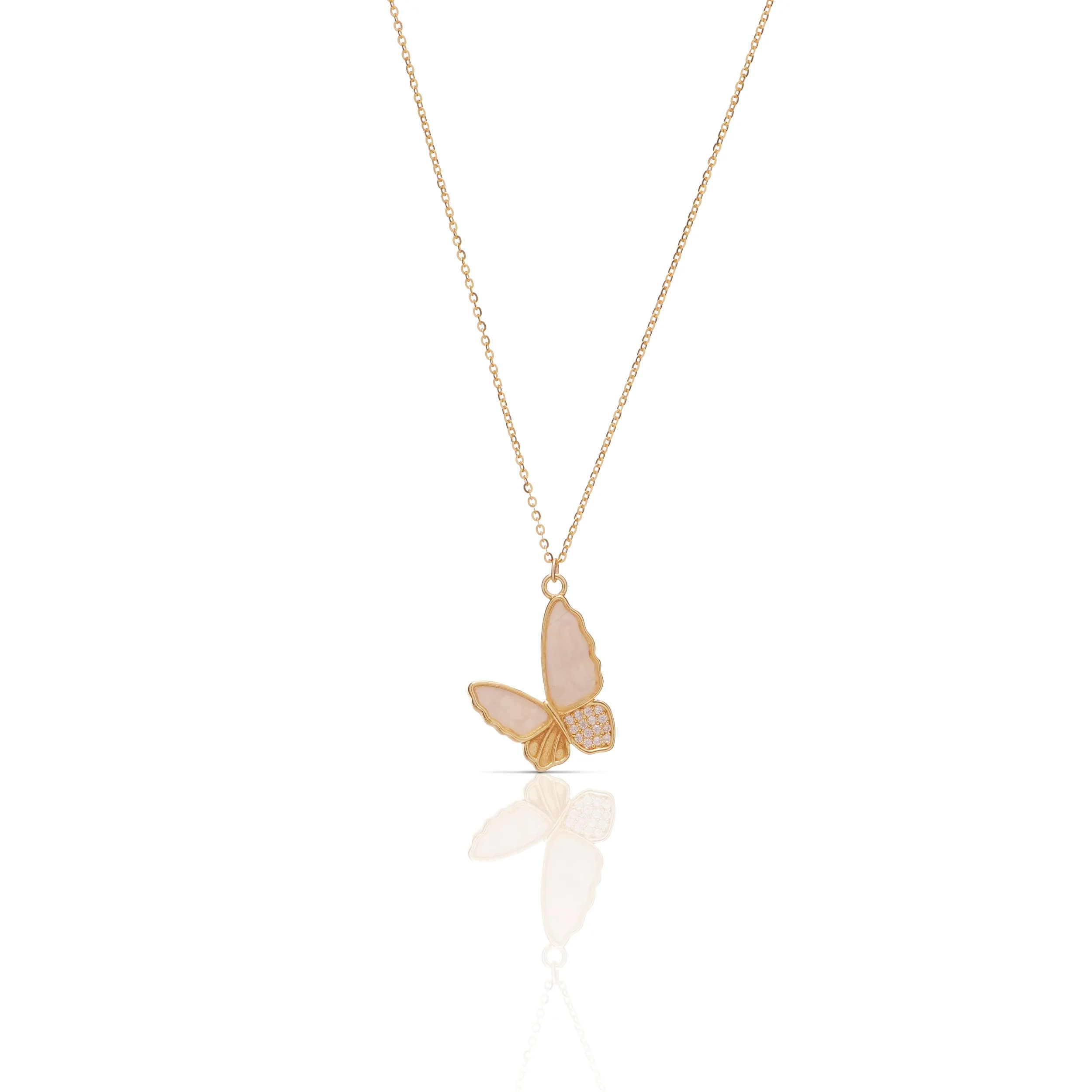 Butterfly Gem Necklace