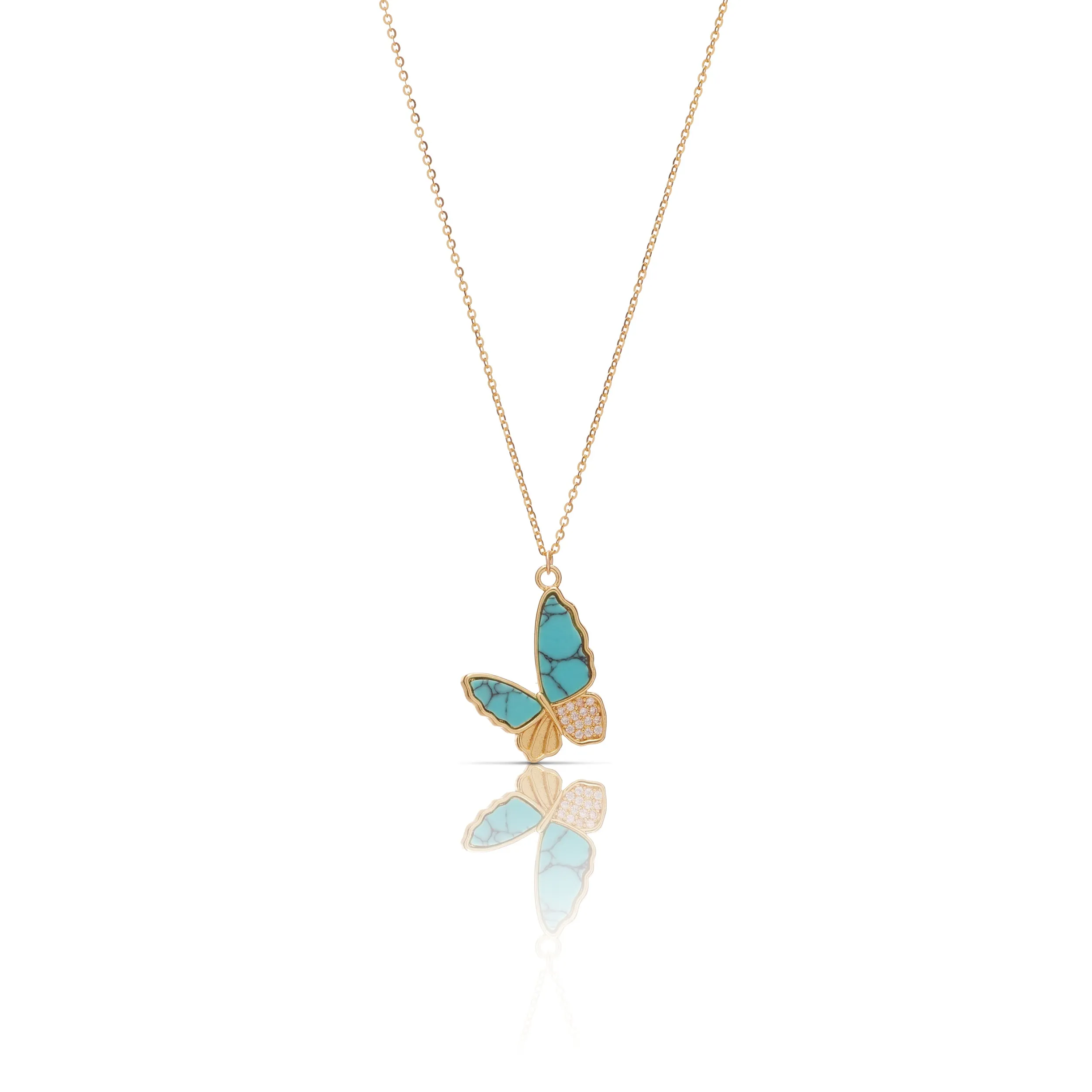 Butterfly Gem Necklace