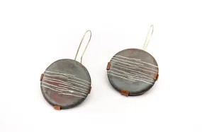 Circle ceramic Earrings