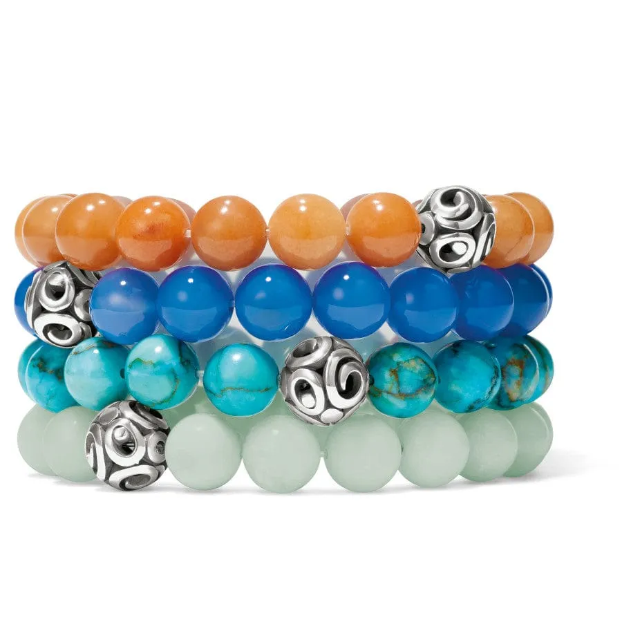 Contempo Chroma Blue Agate Stretch Bracelet