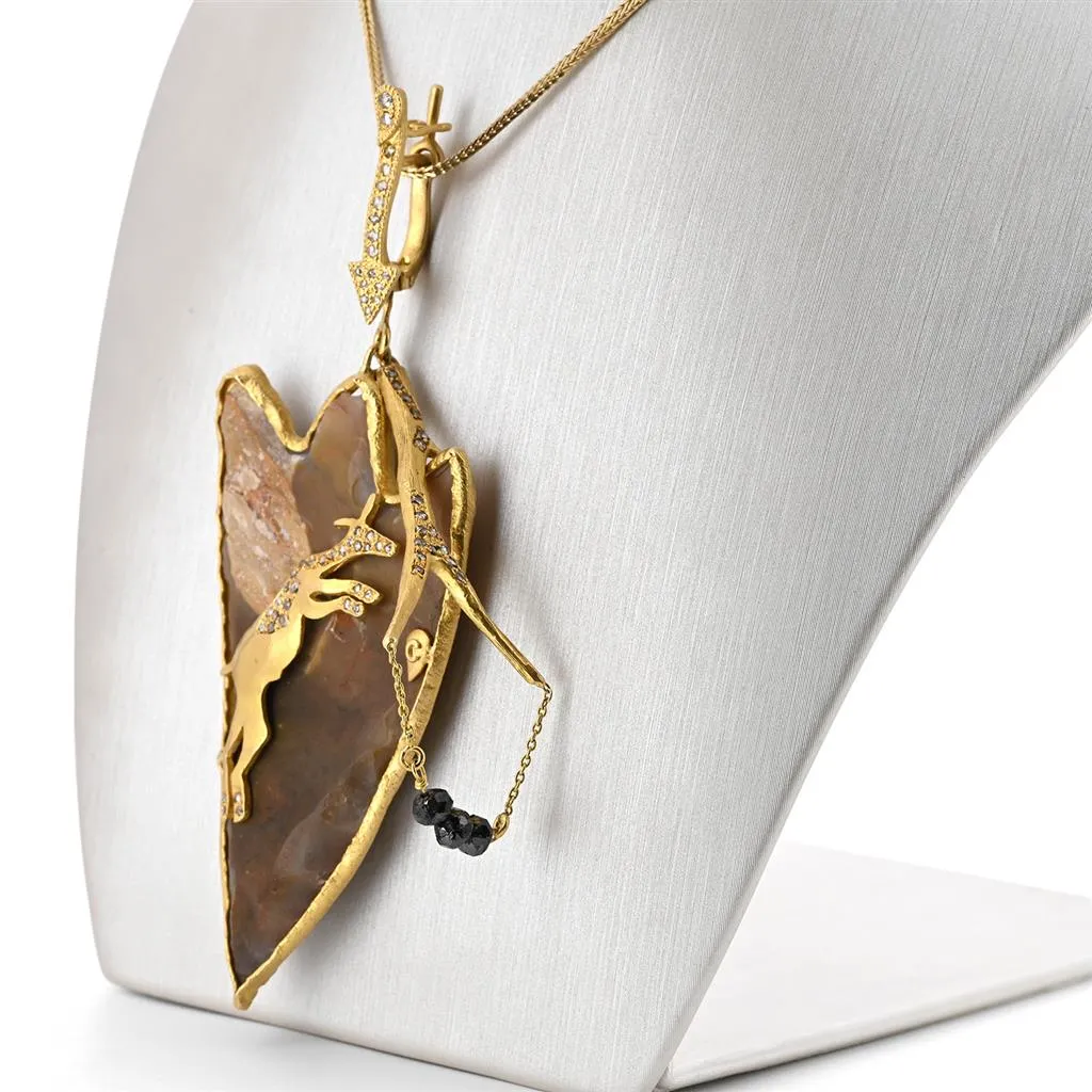 Coomi | Genuine Arrowhead, Diamond Pendant