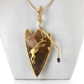 Coomi | Genuine Arrowhead, Diamond Pendant