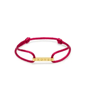 CROYEZ SATIN CORD - RED/GOLD