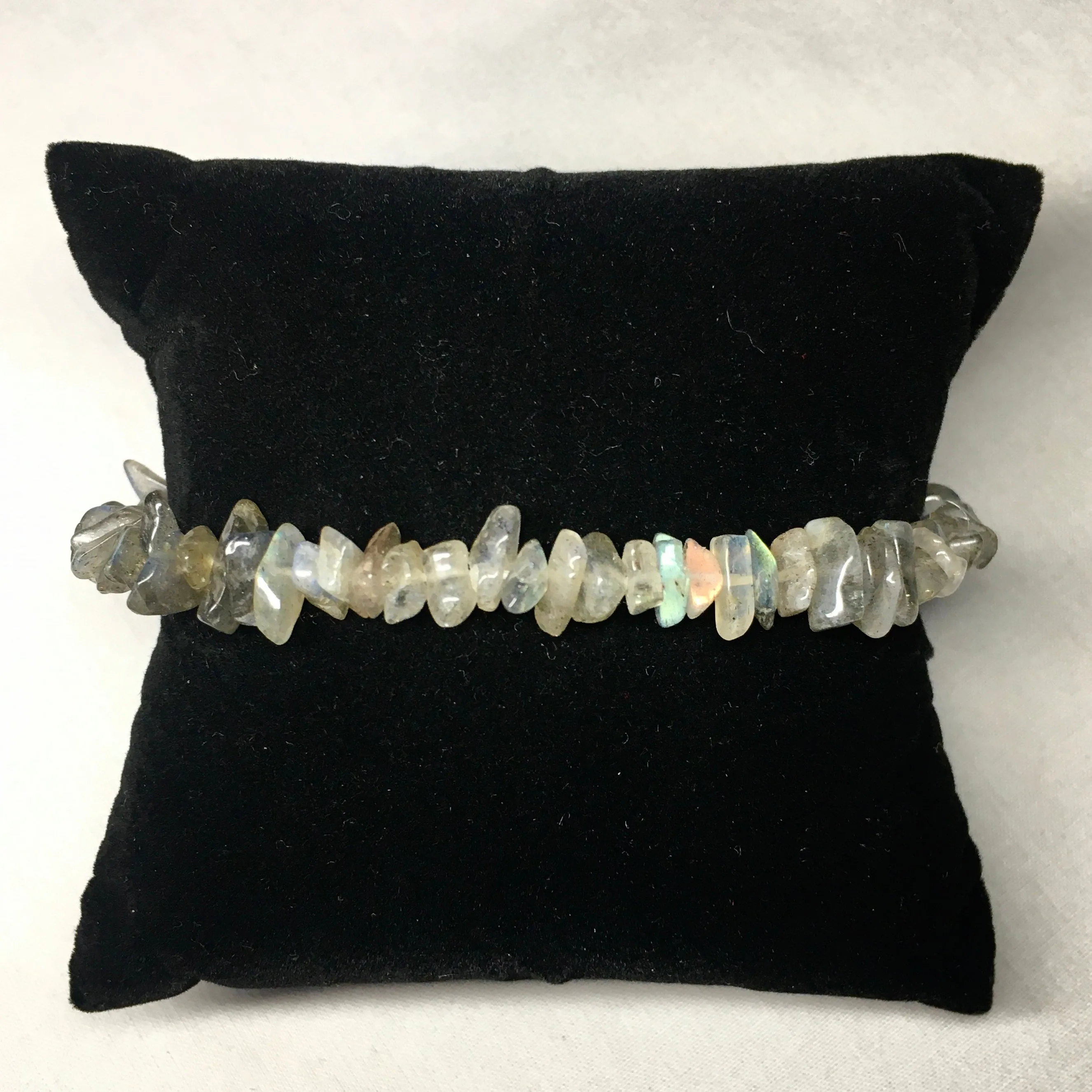 Crystal Chip Tumbled Stone Bracelet