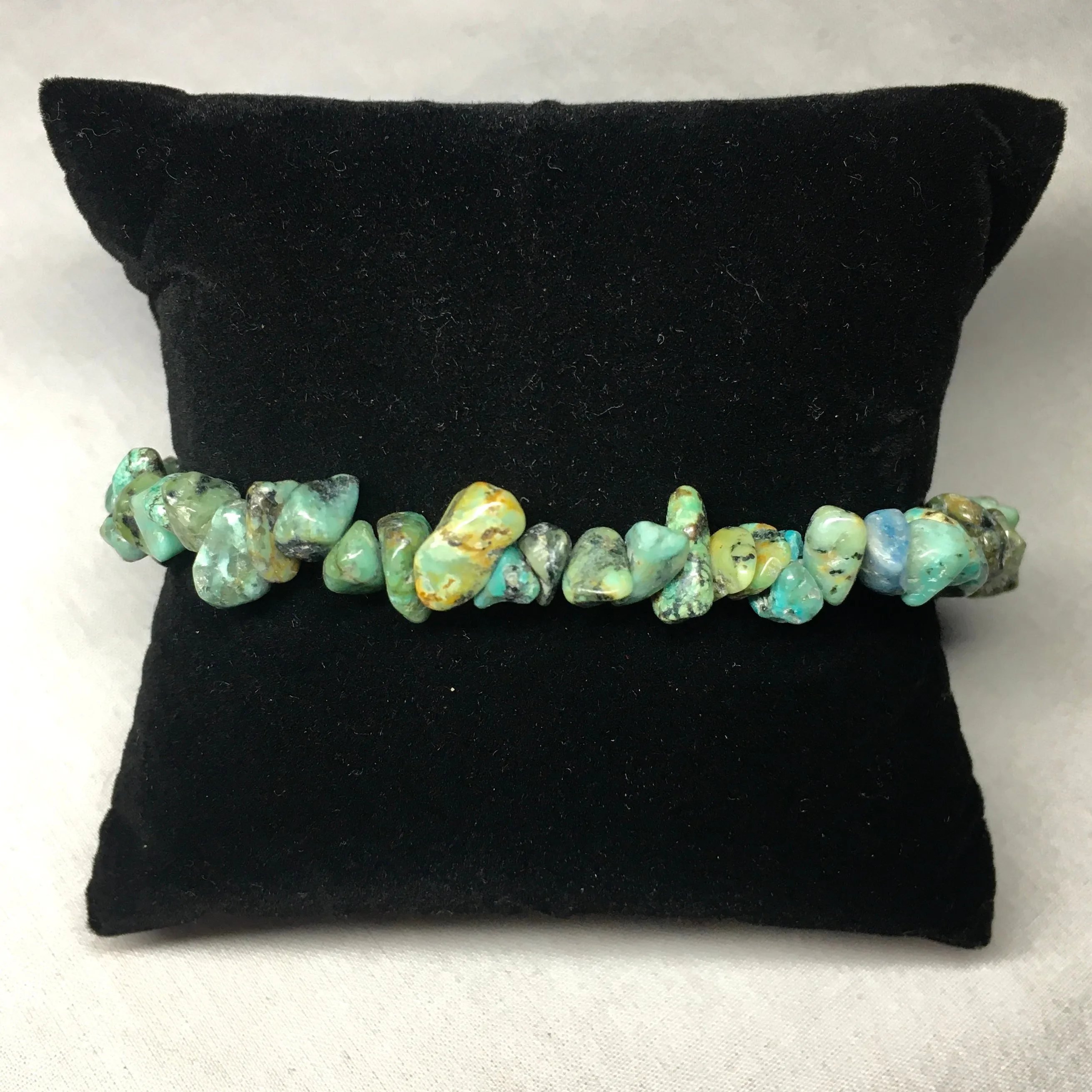 Crystal Chip Tumbled Stone Bracelet