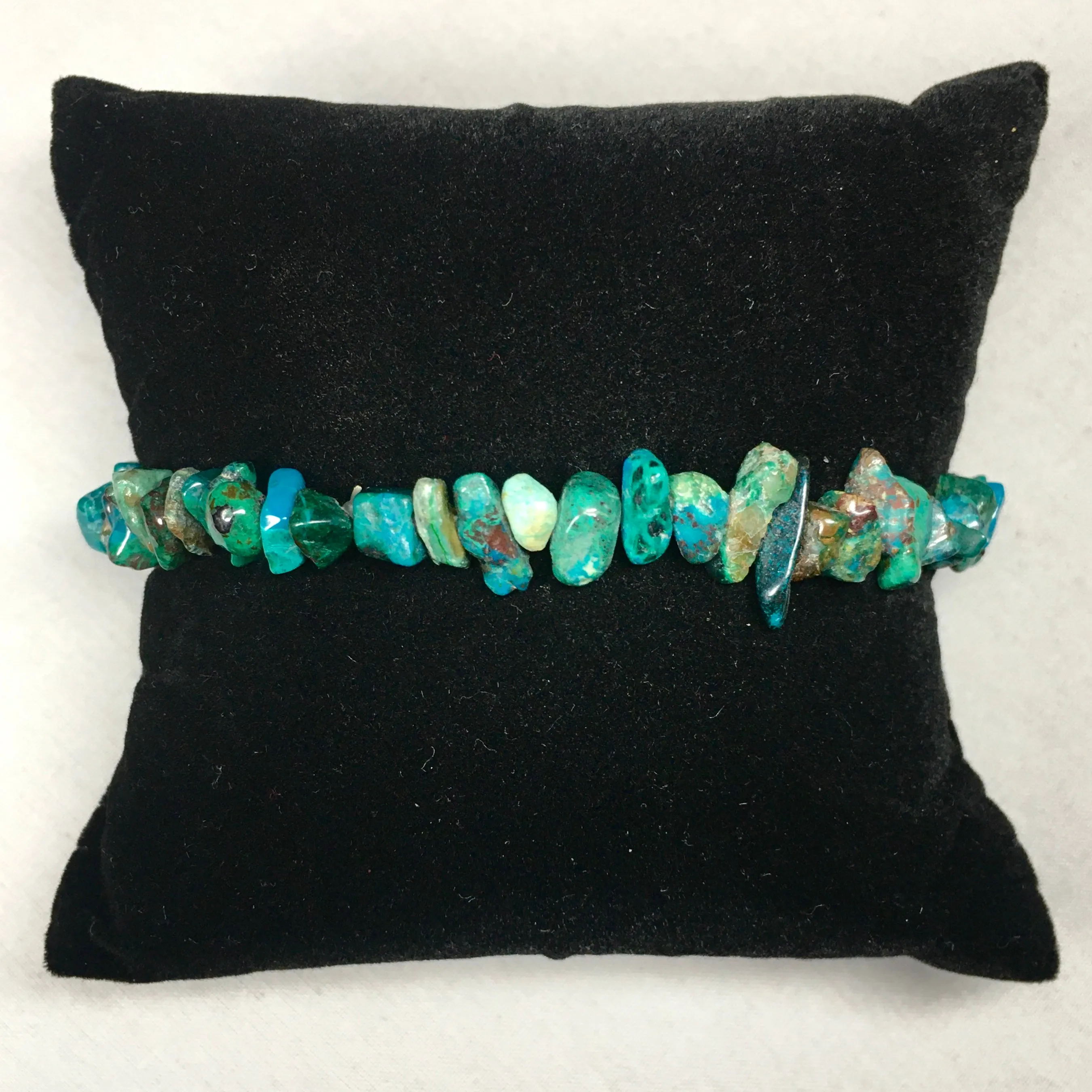 Crystal Chip Tumbled Stone Bracelet