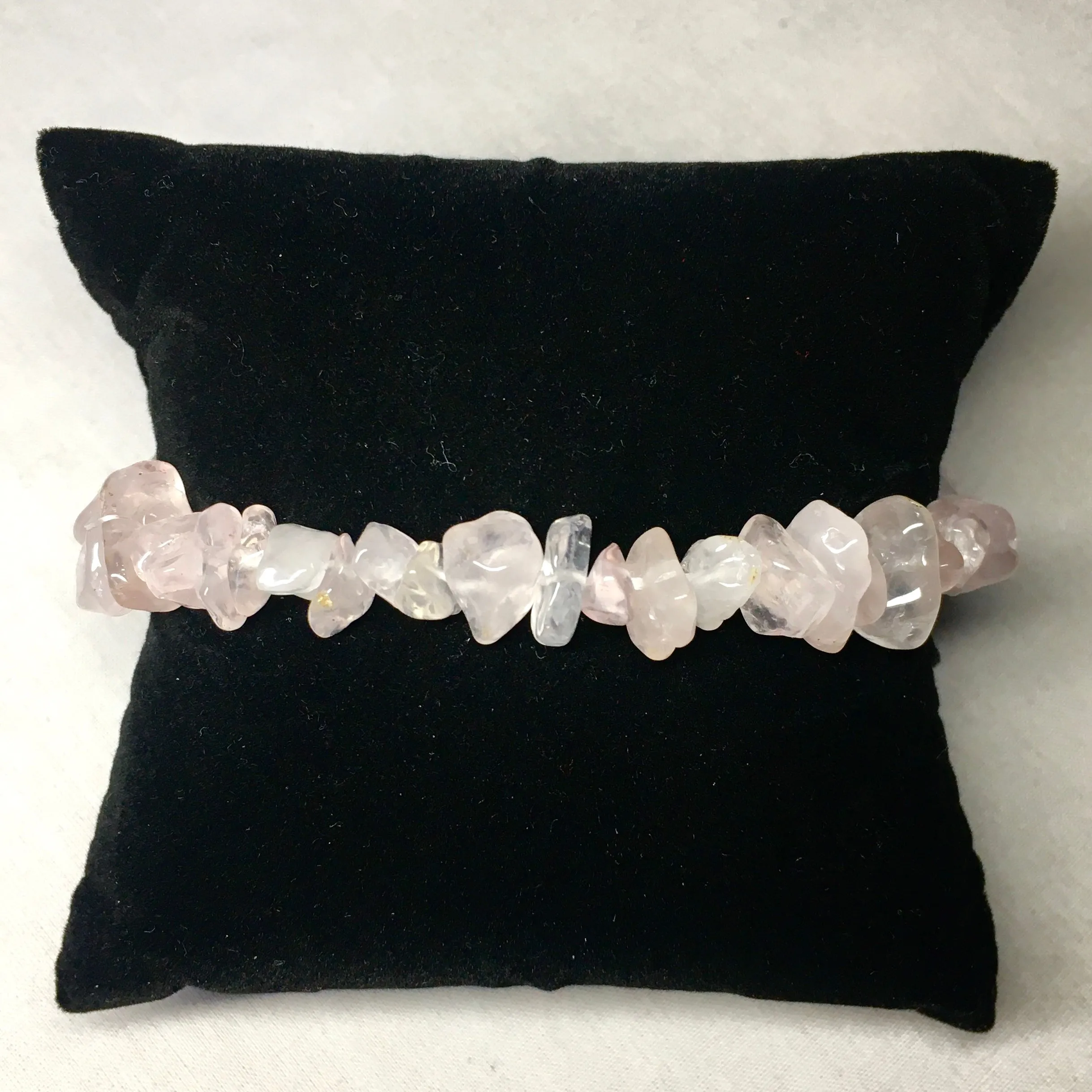 Crystal Chip Tumbled Stone Bracelet