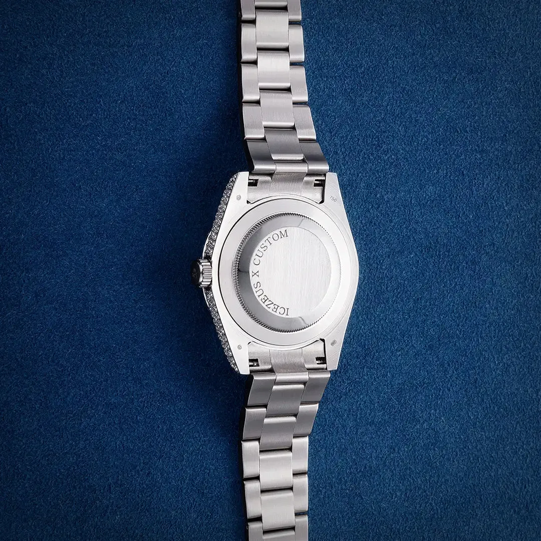 Custom Full Iced Moissanite Watch