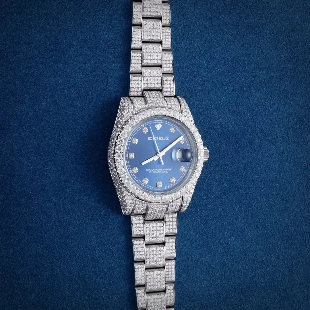 Custom Full Iced Moissanite Watch