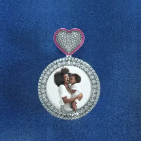 Custom Hola Round Photo Pendant