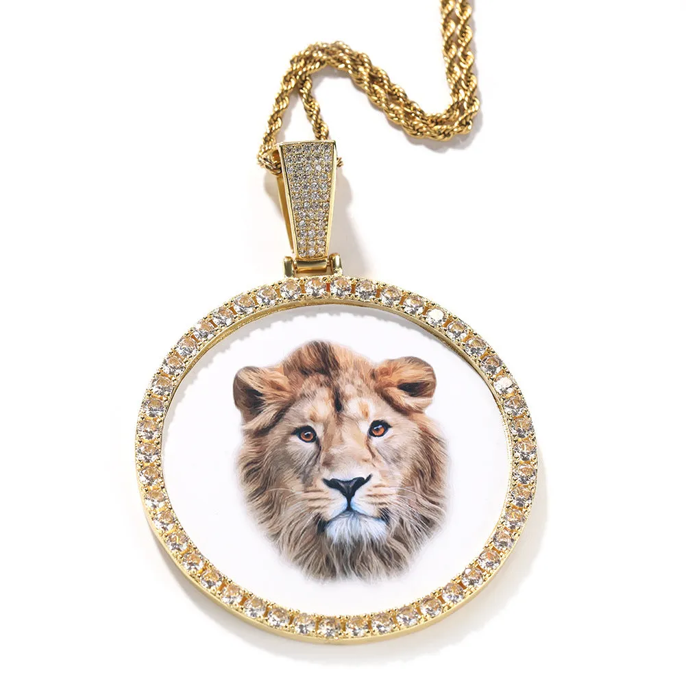 Custom Round Photo Pendant