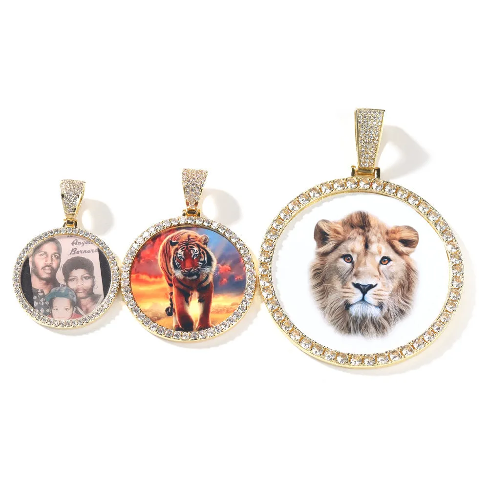 Custom Round Photo Pendant