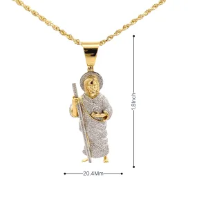 Diamond 1.03Ctw Saint Jude Pendant