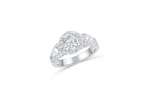 Diamond Engagement Ring 2.19 ct tw 14K White Gold DENG039