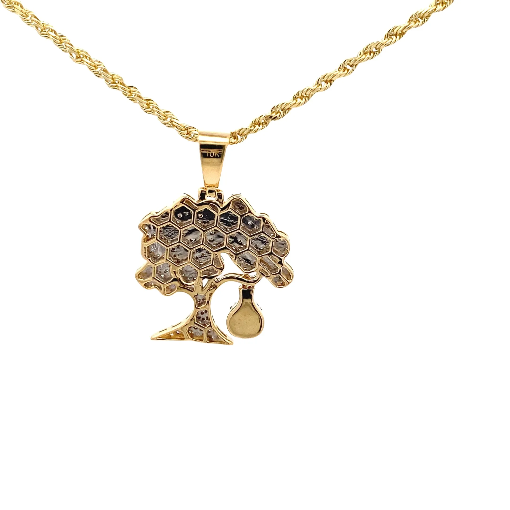 Diamond Glow In Dark Money Tree Pendant