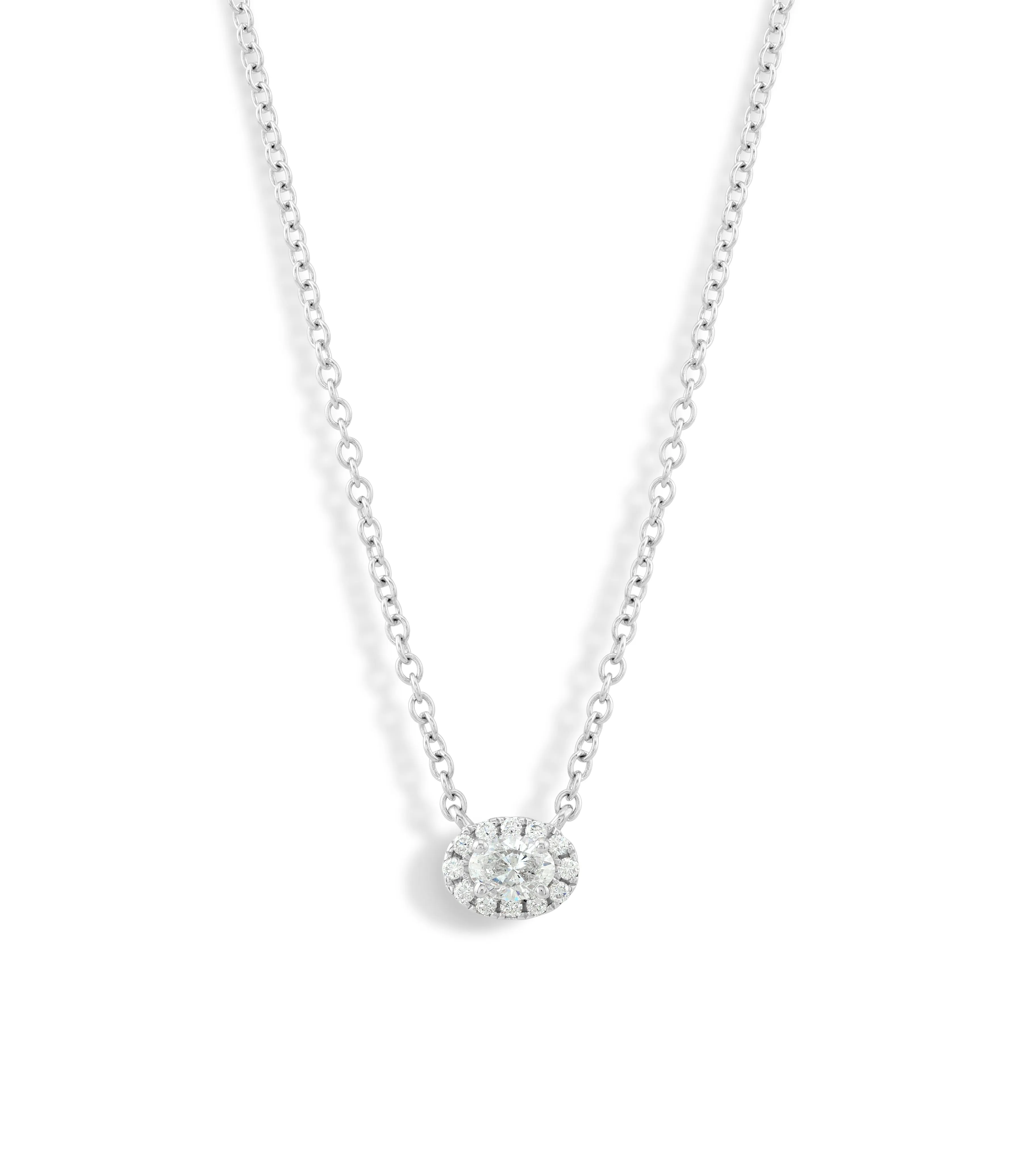 Diamond Halo Necklace