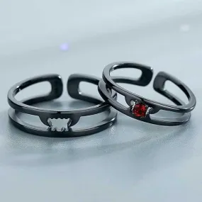 Dracula And Bride Couple Rings