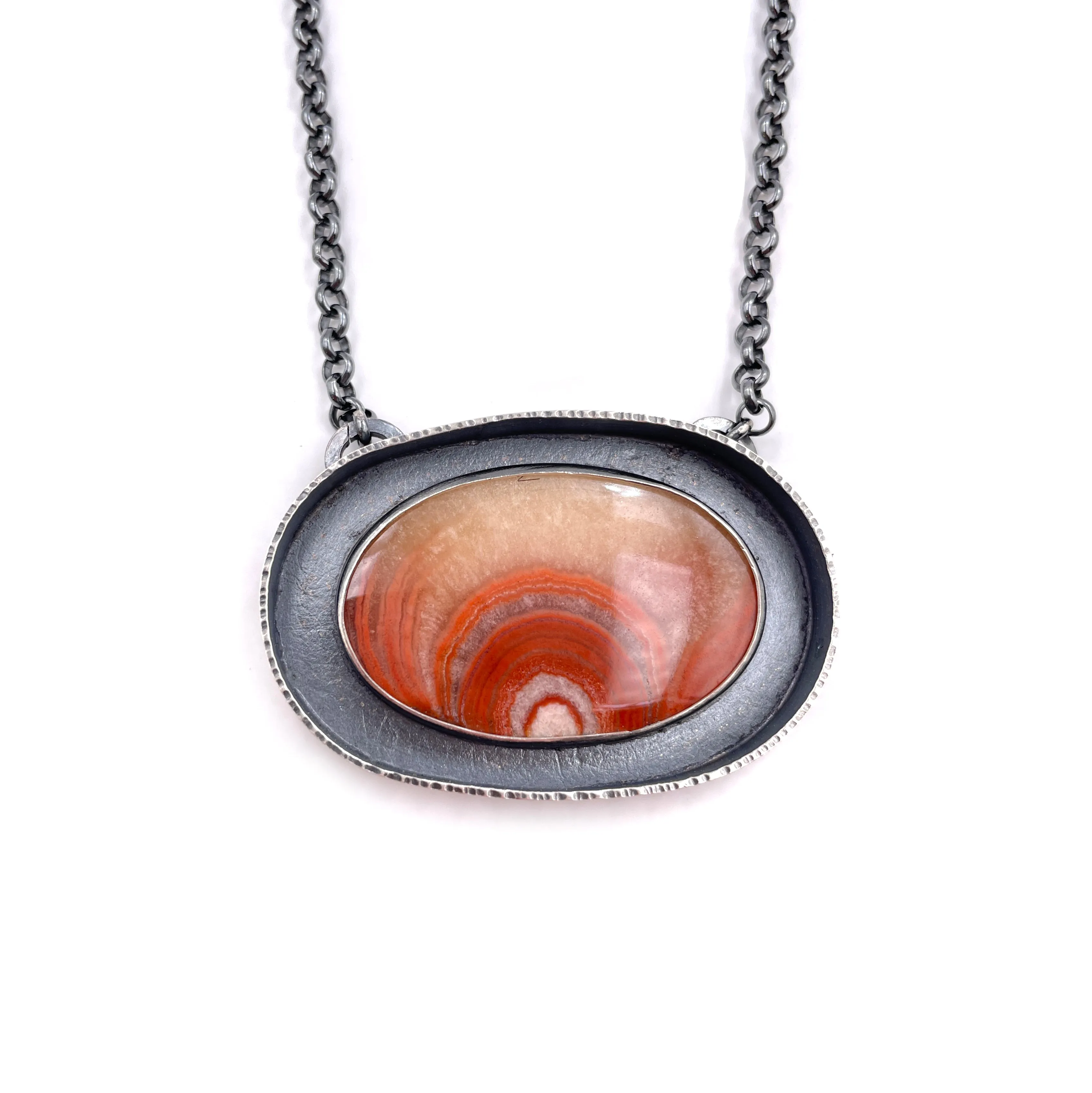 Dulcote Agate Frame Pendant Necklace