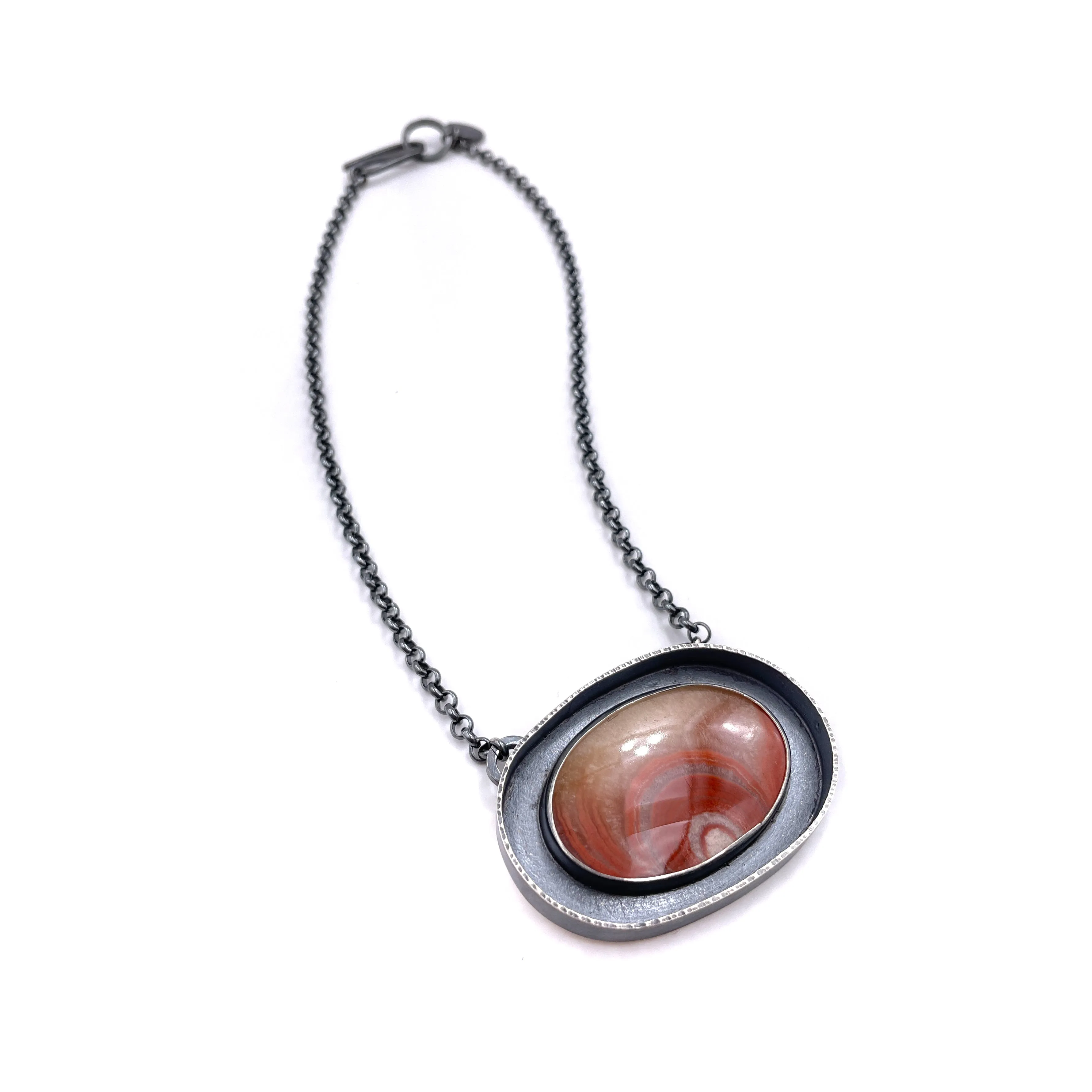 Dulcote Agate Frame Pendant Necklace