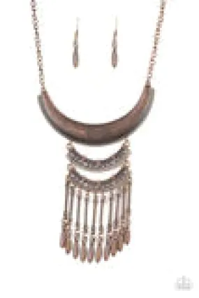 Eastern Empress - Copper Necklace - Paparazzi Accessories