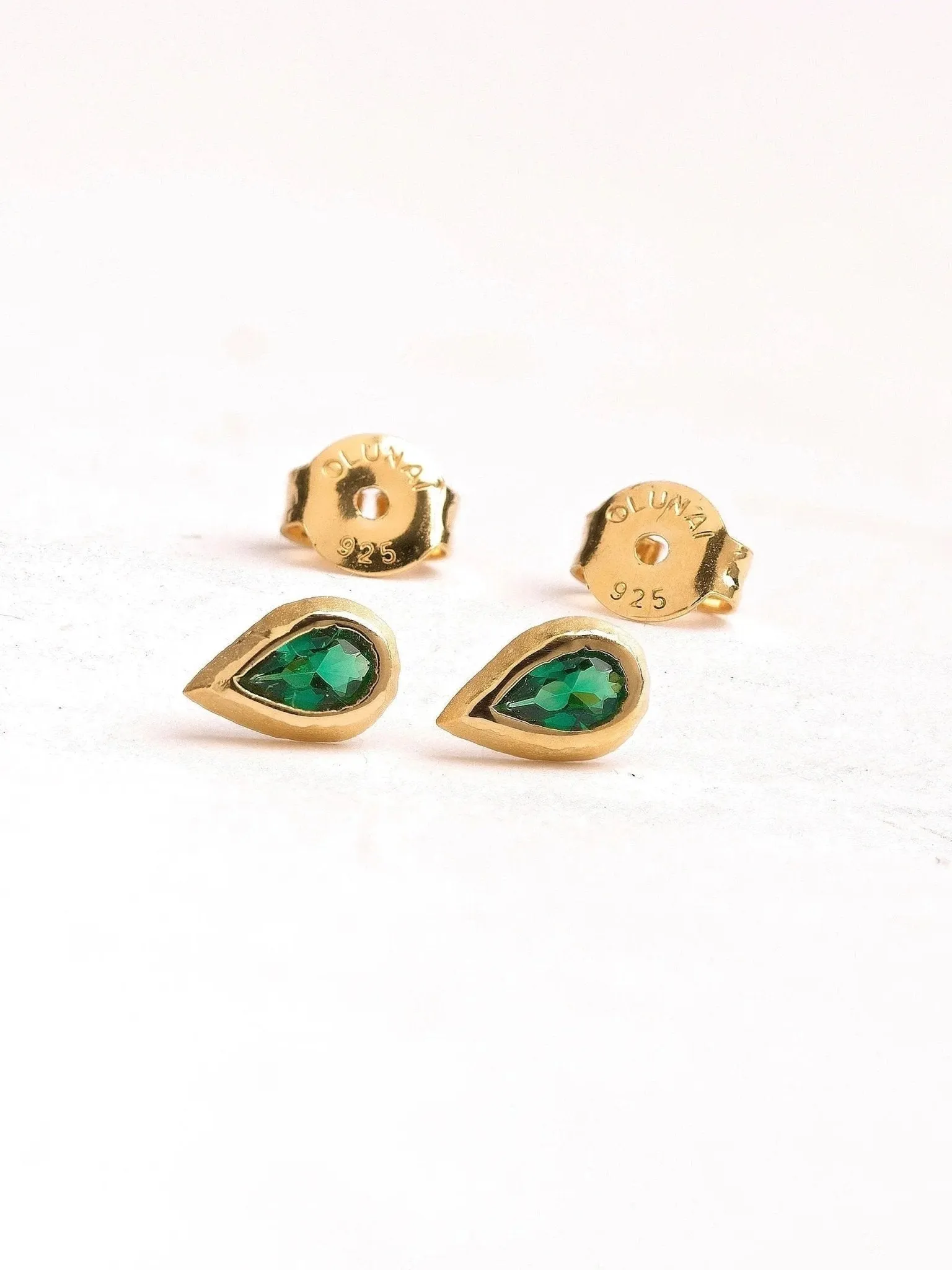 Ebora Emerald Zircon Earrings