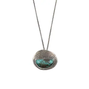 Embossed Turquoise Pendant