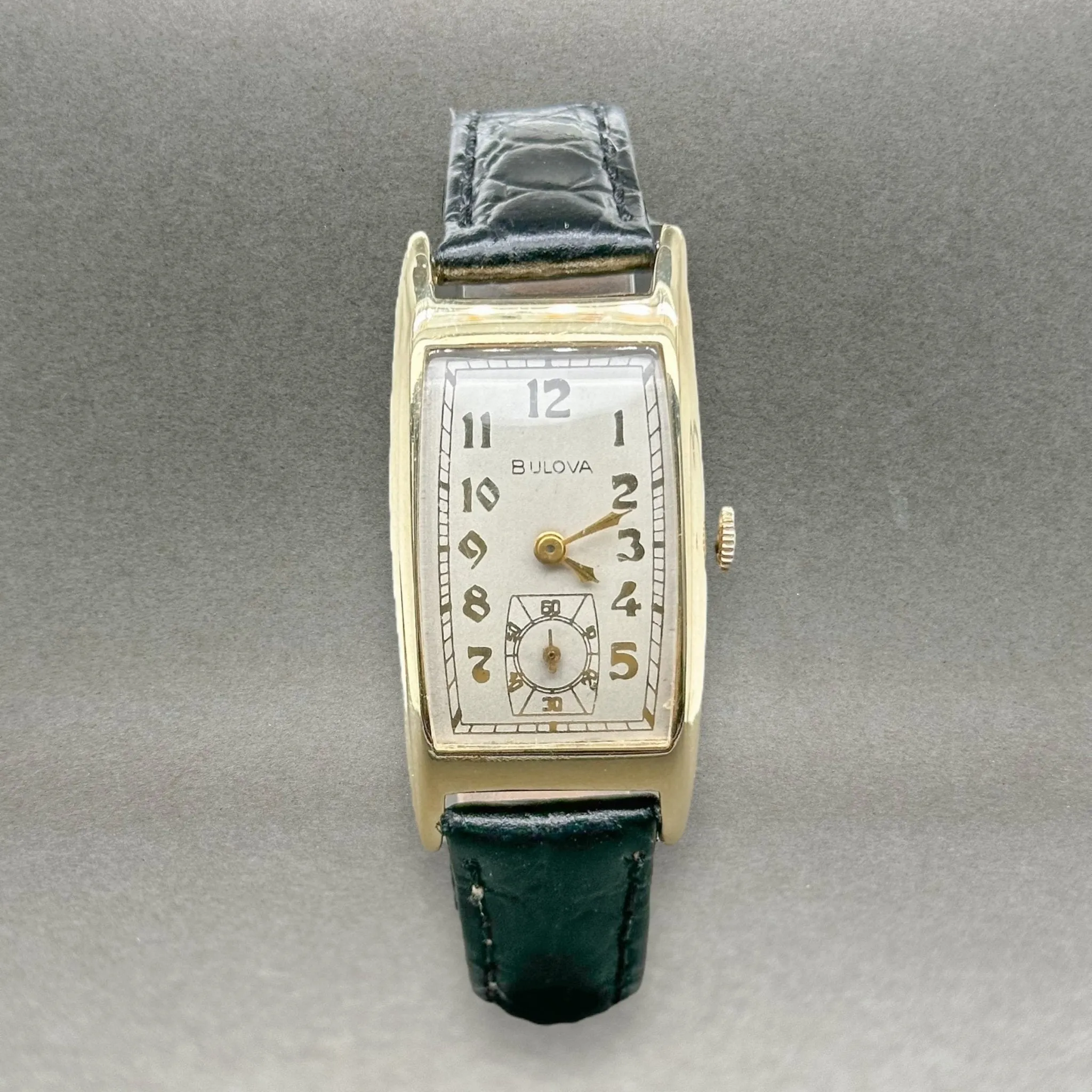 Estate Bulova 14K Y Gold 1937 Men’s 7AP Mechanical Watch