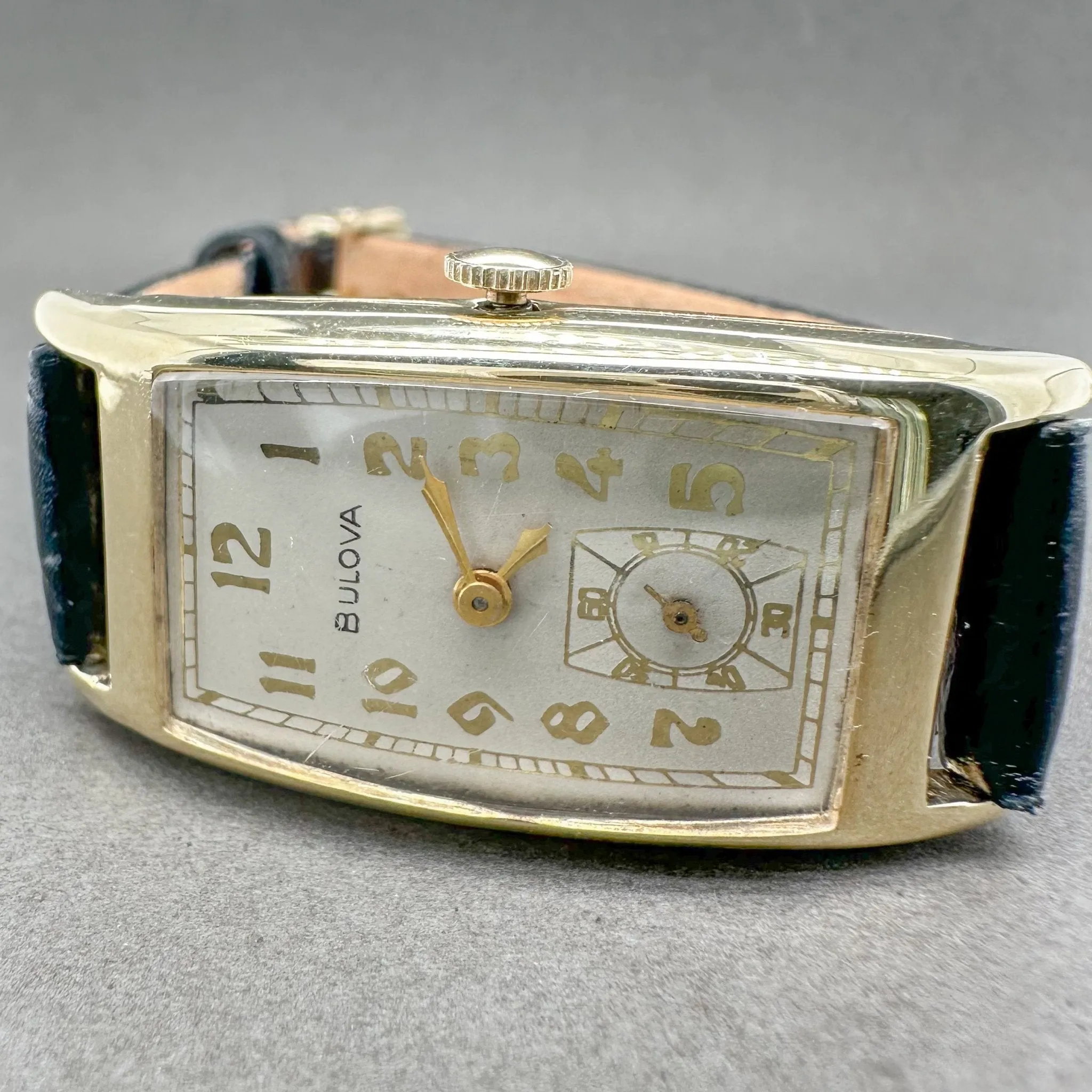 Estate Bulova 14K Y Gold 1937 Men’s 7AP Mechanical Watch