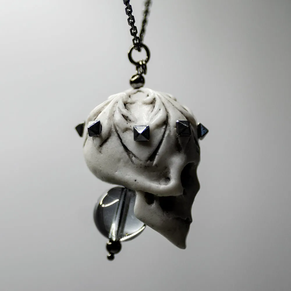 Fern skull pendant - final sale