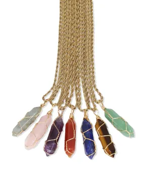 Gemstone Rope Necklace