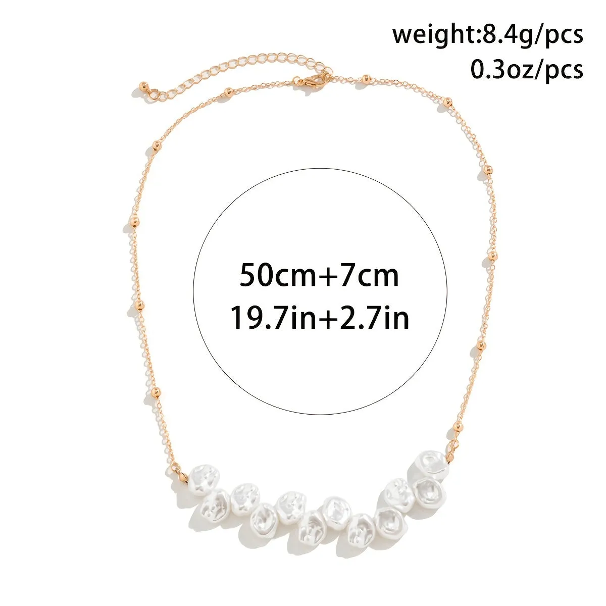 Gorgeous Elegant Special-Shaped Pearl Necklace - Perfect for Any Occasion!