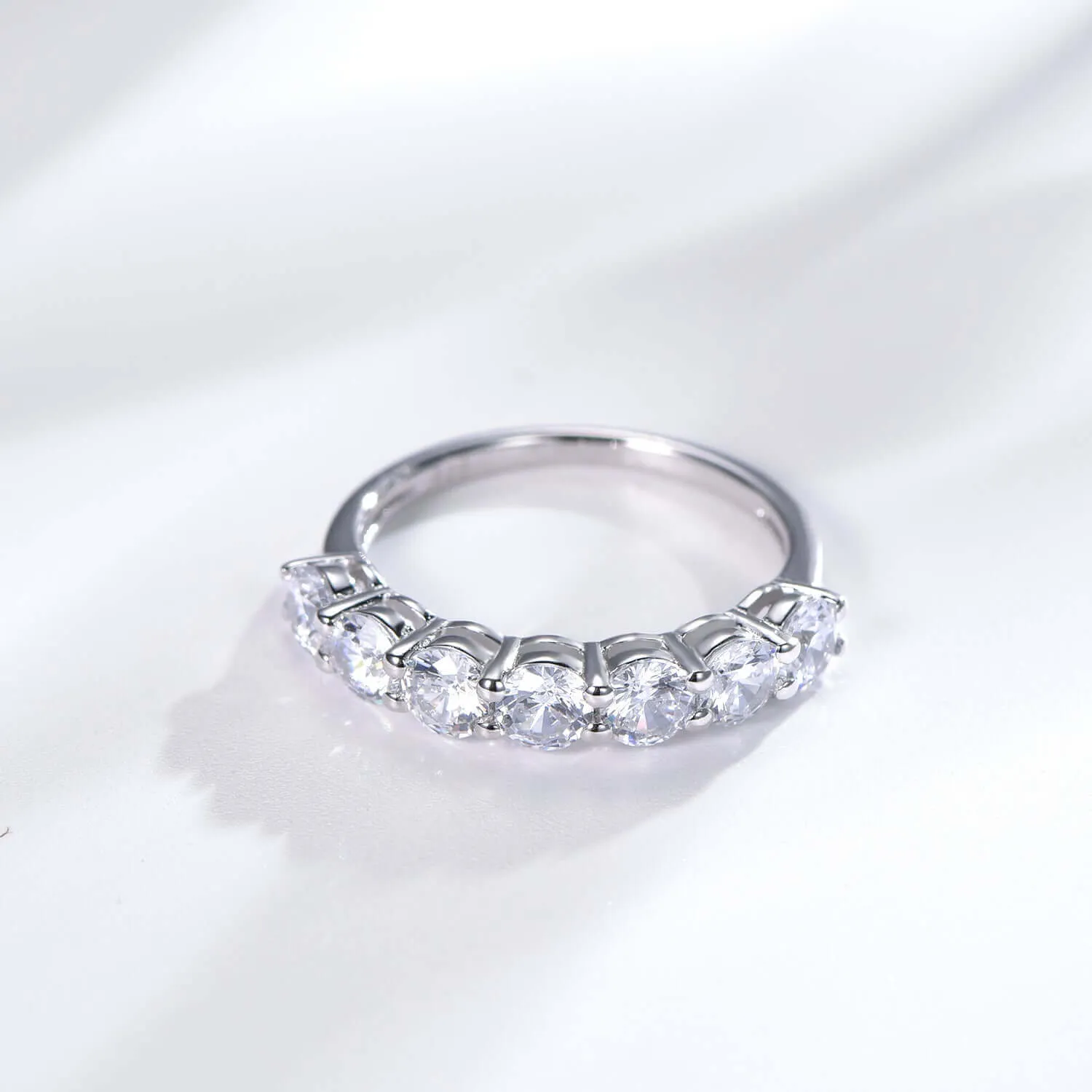 Gorgeous Simulated diamond Stackable Wedding Band Ring