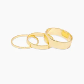 Gorjana Rose Ring Set of 3