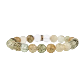 Green Tourmalinated Quartz Bracelet