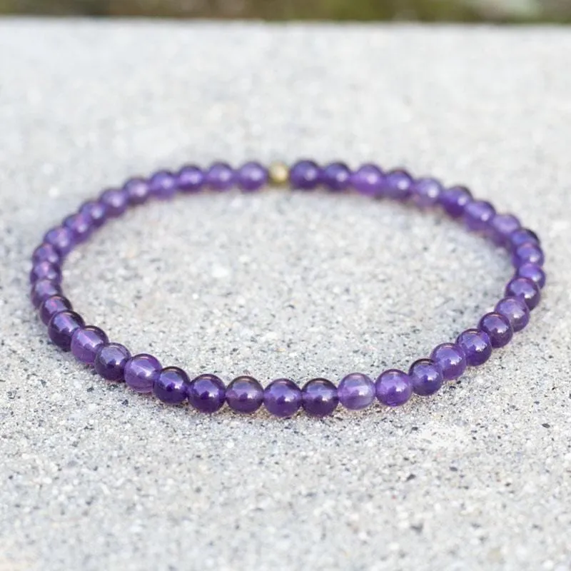 Healing Amethyst Delicate Bracelet