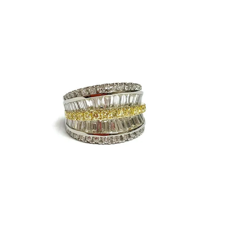 Krypell Collection Ring with Yellow Diamonds