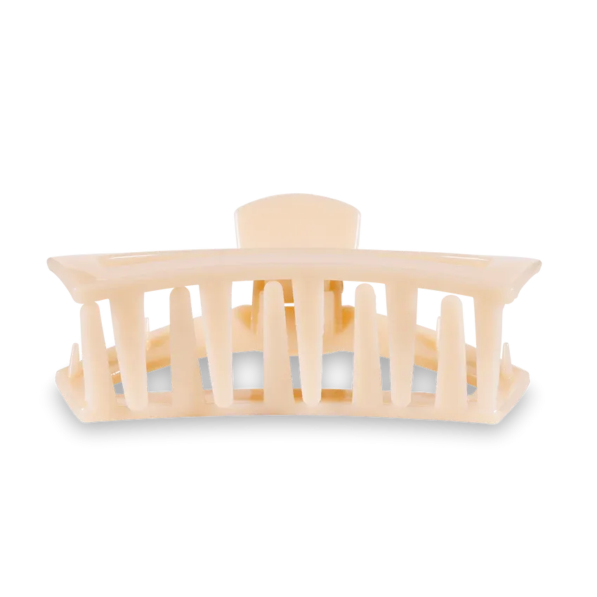 Large Teleties Open Claw Clip - Almond Beige