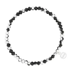 Lizas Knoxville 4mm Crystal Bracelet Tuxedo